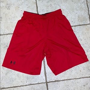 Under Armour men’s basketball shorts - Red - Sz M